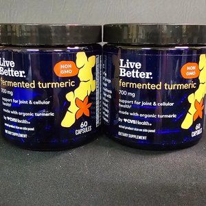 Live Better Fermented Tumeric 2 pack New Exp 04/2024